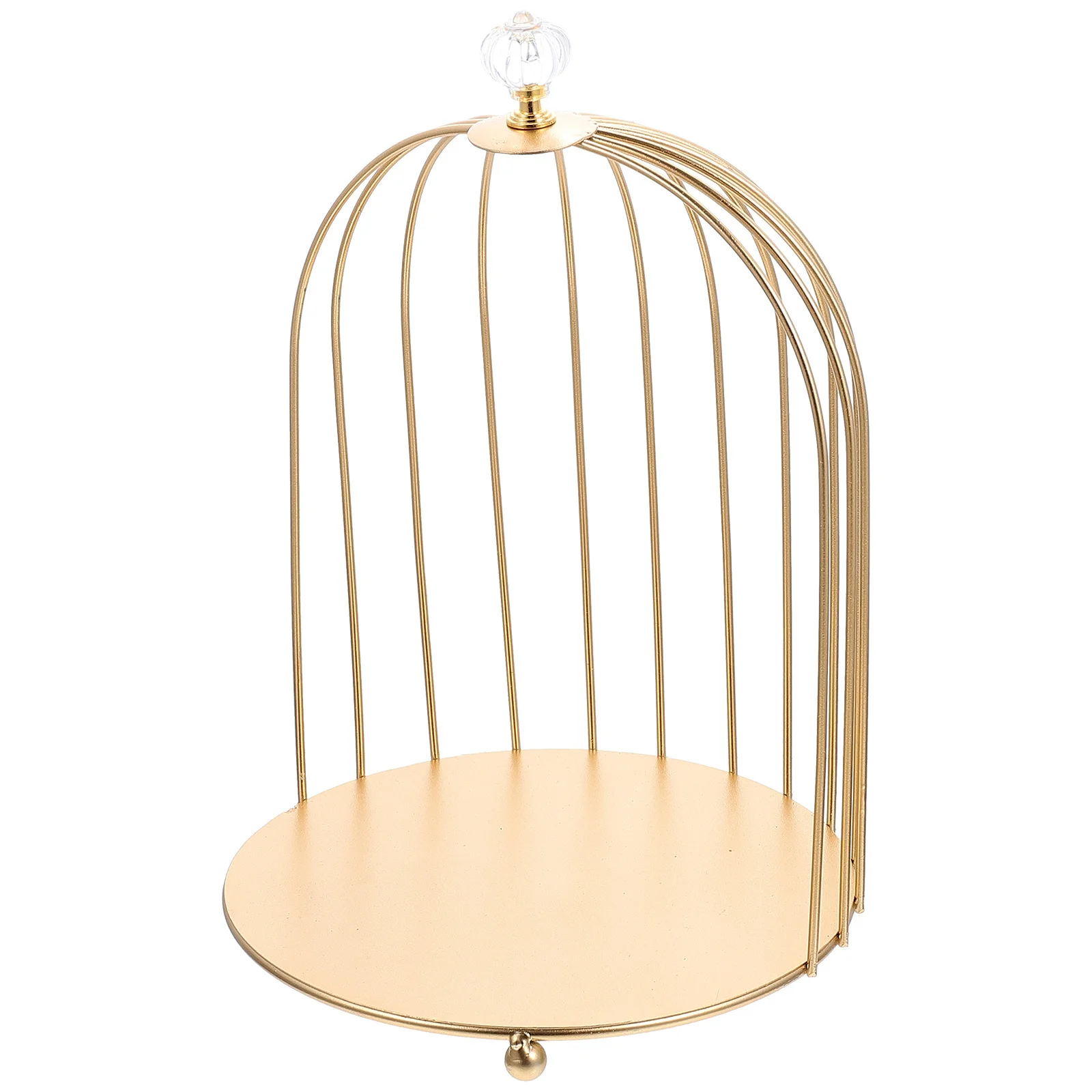 Delicate Bird Cage Cake Stand 3-Tier Decorative Makeup Organizer Iron Holder For Wedding Party Home Storage - Image 3