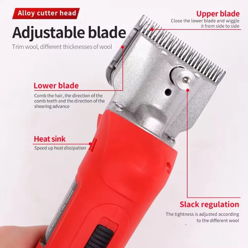 6-Speed Electric Wool Clipper, Wireless Portable Design