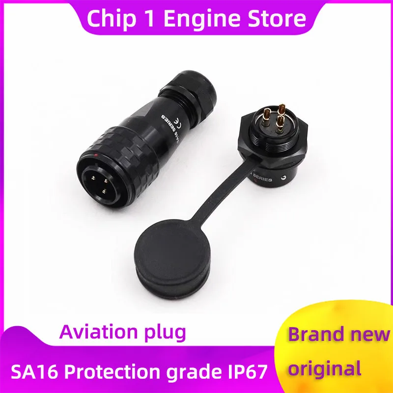 

For WEIPU Aviation Plug&Rear Nut Socket SA16 2/3/4/5/7/9/10pin IP67 Industrial Waterproof Power Connectors Male&Female Connector