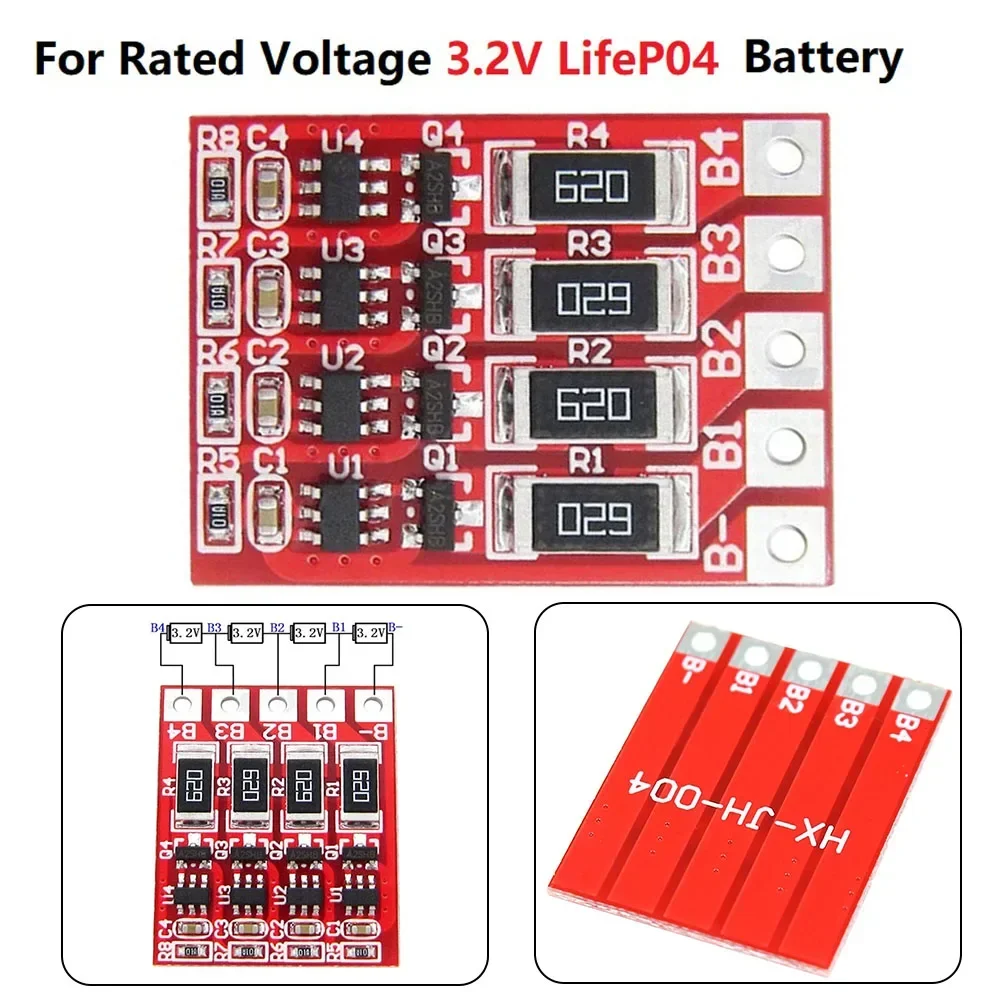 4S 12,8 В LiFePO4 Защитная плата литий-железовой батареи с балансировочной платой для номинального напряжения 3,2 В LiFePO4 батареи