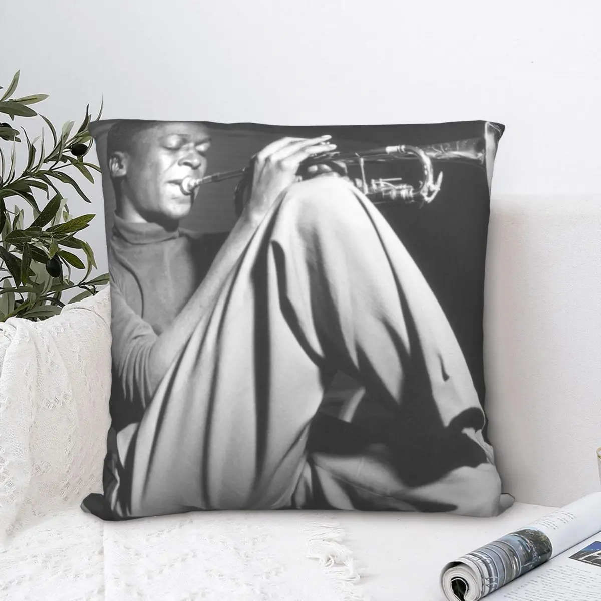 

Miles Enjoi Music Square Pillowcase Polyester Pillow Cover Velvet Cushion Zip Decorative Comfort Throw Pillow For Home Bdroom