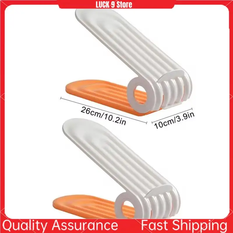 Shoe Slots Organizer 2 Levels Adjustable Space Savers 10 Shoe Holder Slim Thickened Shoe Space Saver For Most Shoes-AB52