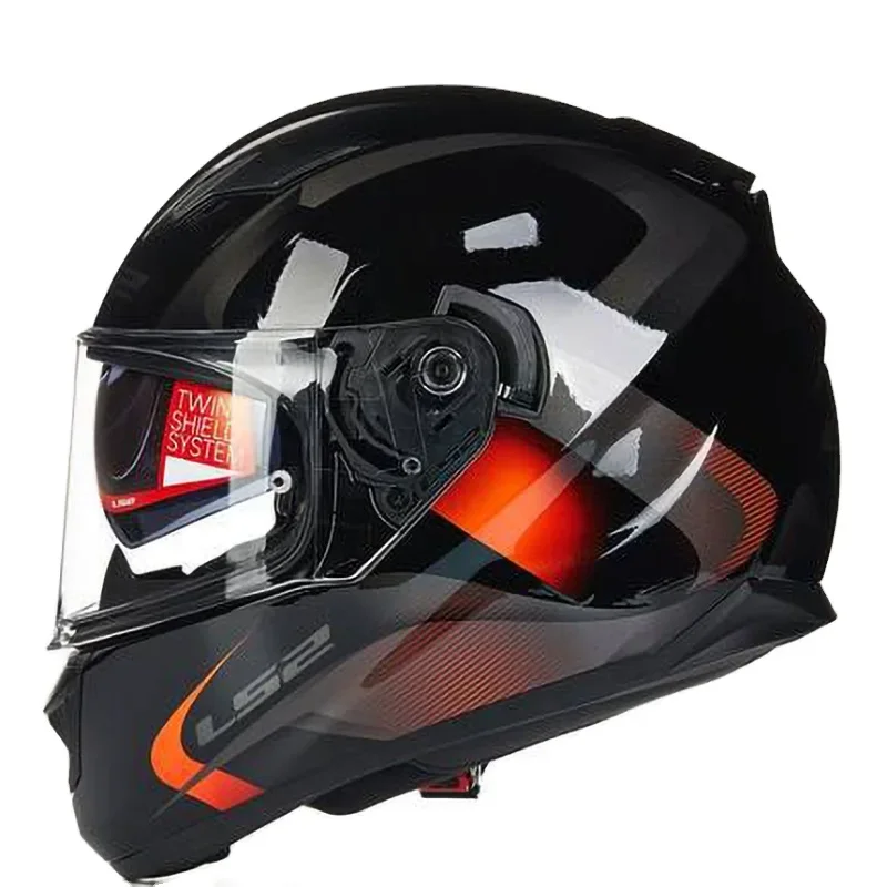 LS2 FF328 Stream Full Face Motorcycle Helmet With Double Lens ls2 Casco Moto capacete de motocicleta Capacete ls2 DOT Approved