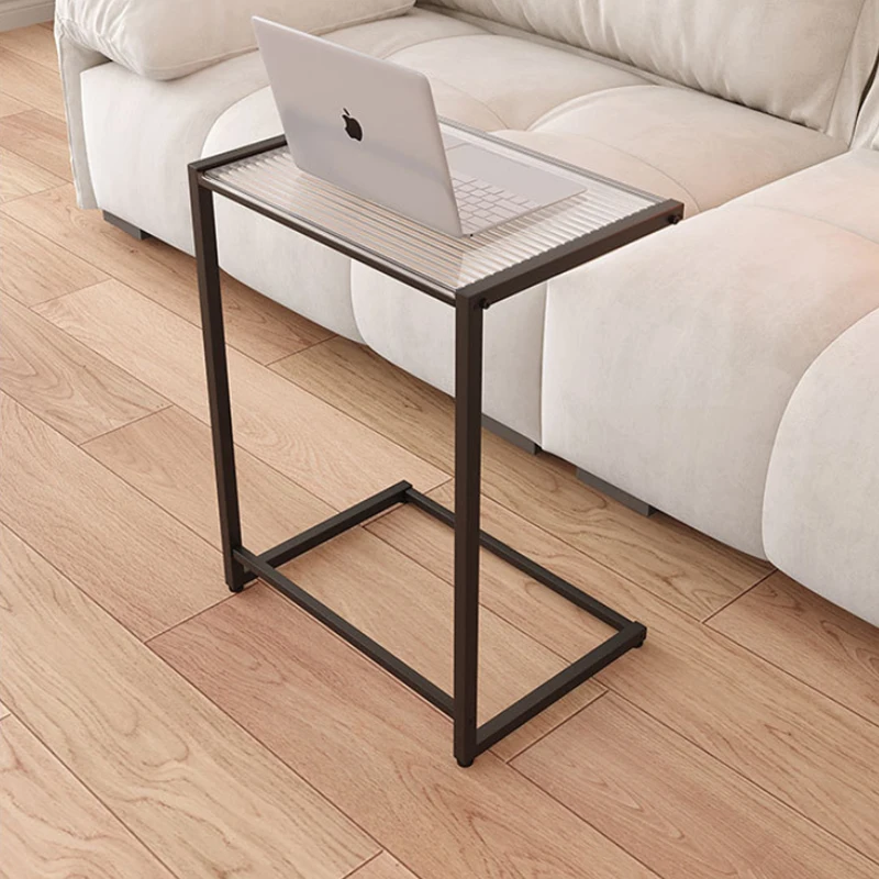 Light Luxury Metal Side Table Household Living Room Coffee Table Square Bedside Table Sofa Edge Table Home Movable Corner Table