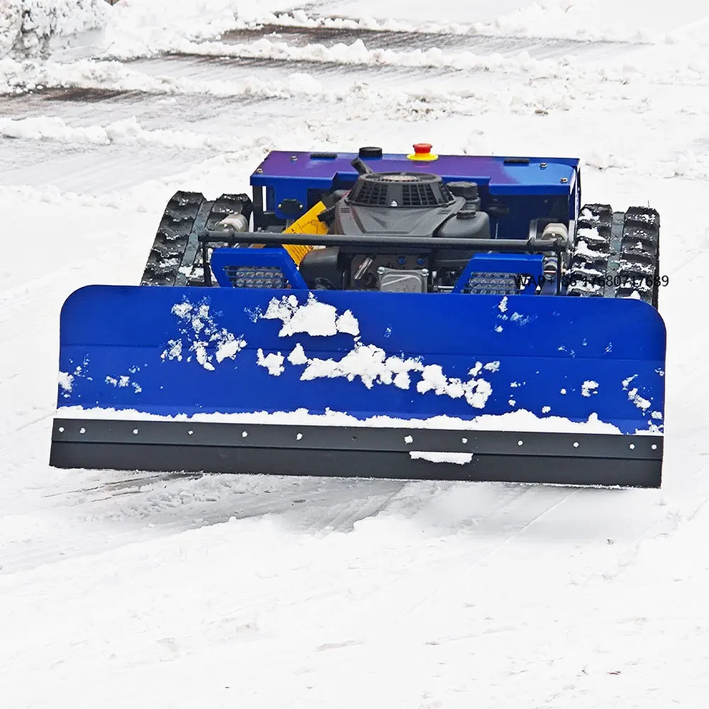 Remote Control Four Stroke Lawn Mower Remote Operation Snow Removal Plow