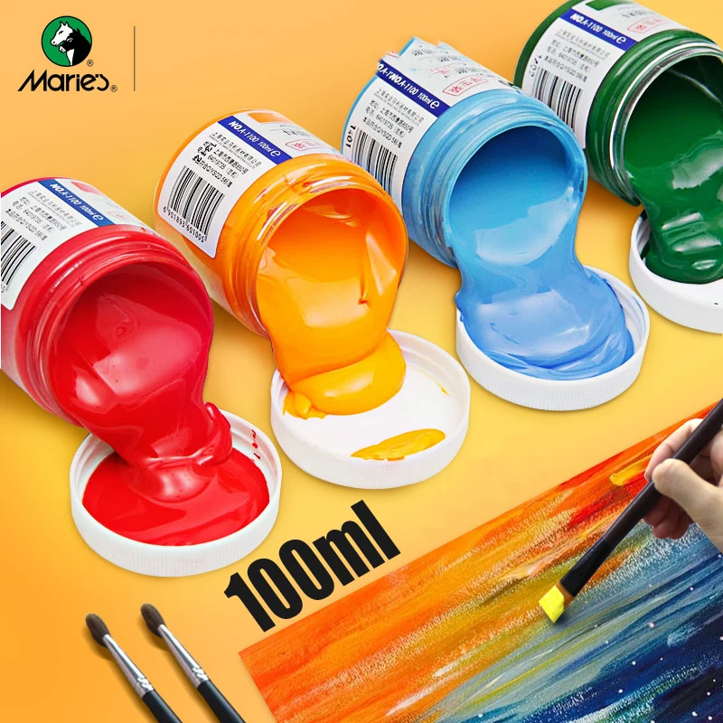 Marie’s acrylic paint special for wall painting canned 100ML waterproof art supplies