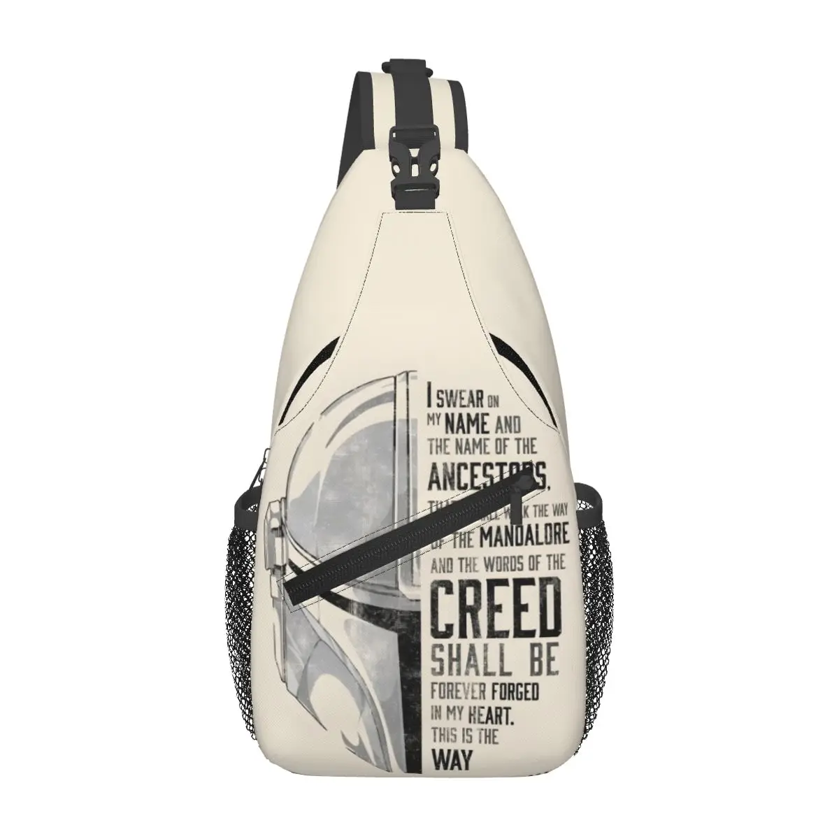 

Custom M-Mandalorianed Shoulder Crossbody Chest Backpack Shoulder Chest Bags Sling Bag for Traveling Hiking Adventure Story Bags