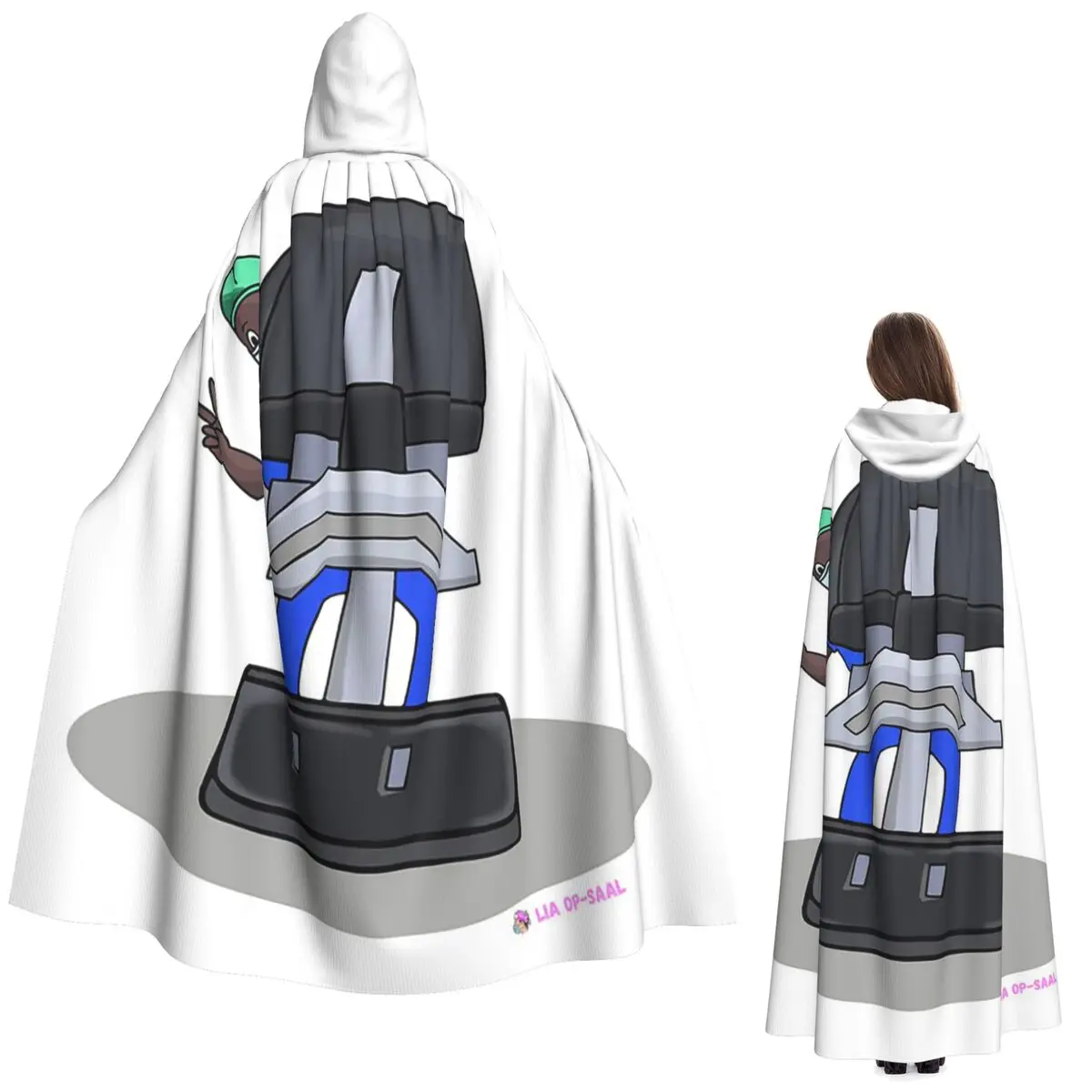 

DV II Long Hooded Cloak Witch Medieval Costume Cosplay Cape HalloweenVampire Adult Unisex