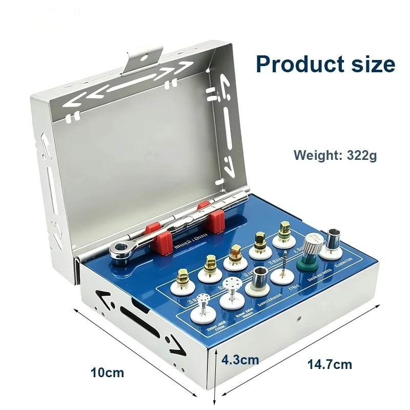 Dental Implant Removal Kit Sos Set Screw Driver Torque Wrench Ratchet Bone Expander Remove Broken Fixture Repair Tools Kit