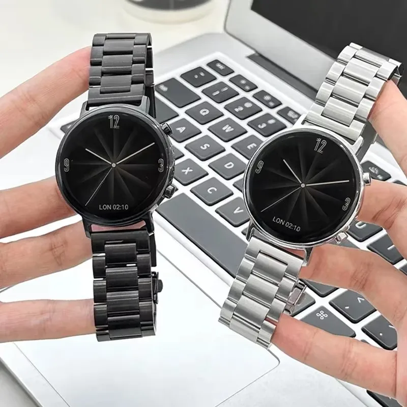 For OnePlus Watch 2 46mm Strap 22mm Stainless Steel Band For Oppo Watch X/4 Pro Realme Watch 2 3 S Pro Metal Correa Wristband