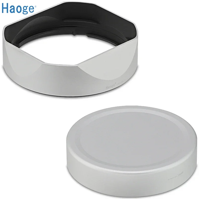 haoge-pare-soleil-carre-en-metal-argente-pour-objectif-fujifilm-xf33mm-f14-r-lm-wr-objectif-fuji-xf23mmf14-r-lm-wr-avec-capuchon-metallique