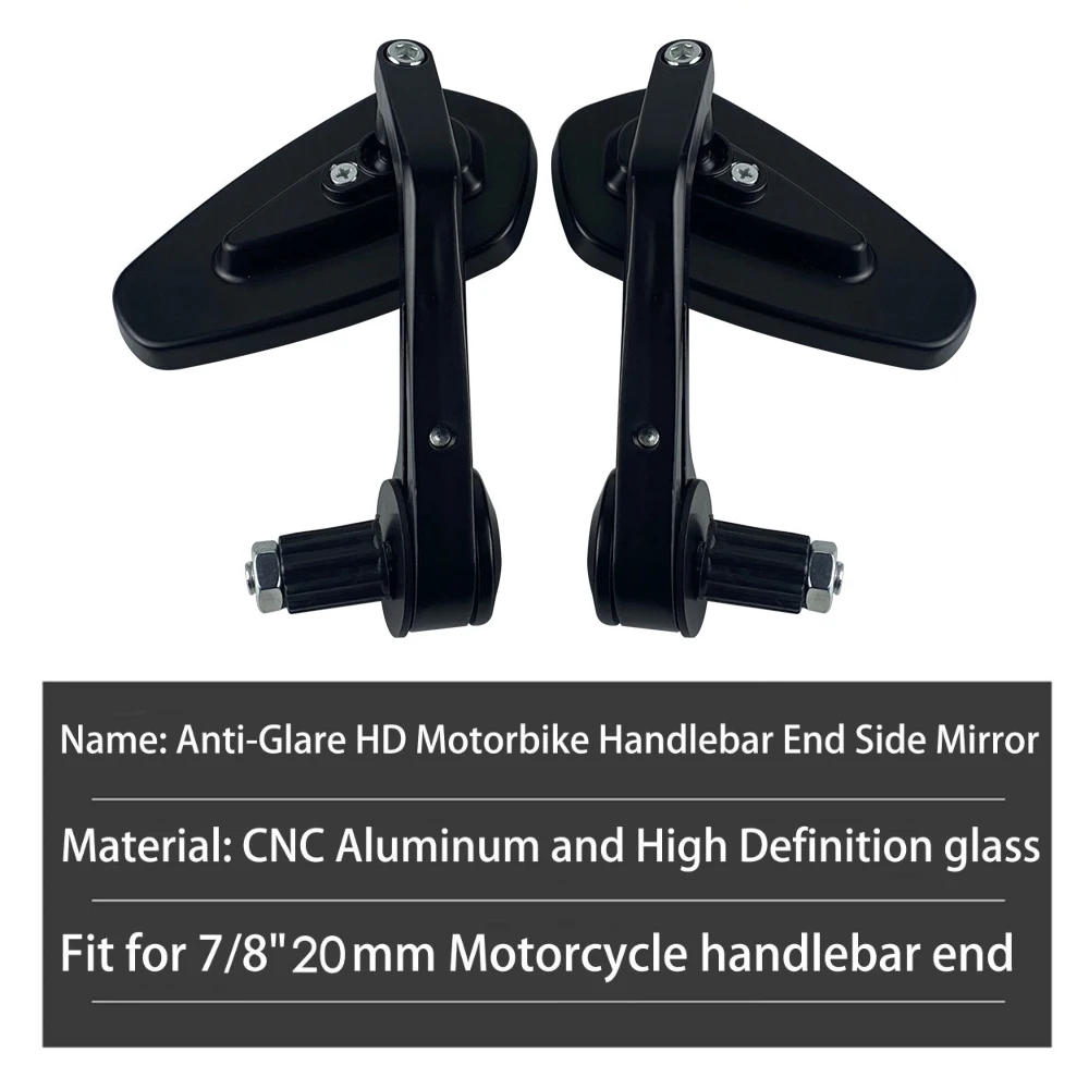 Motorcycle Handle Bar End Mirror 7/8