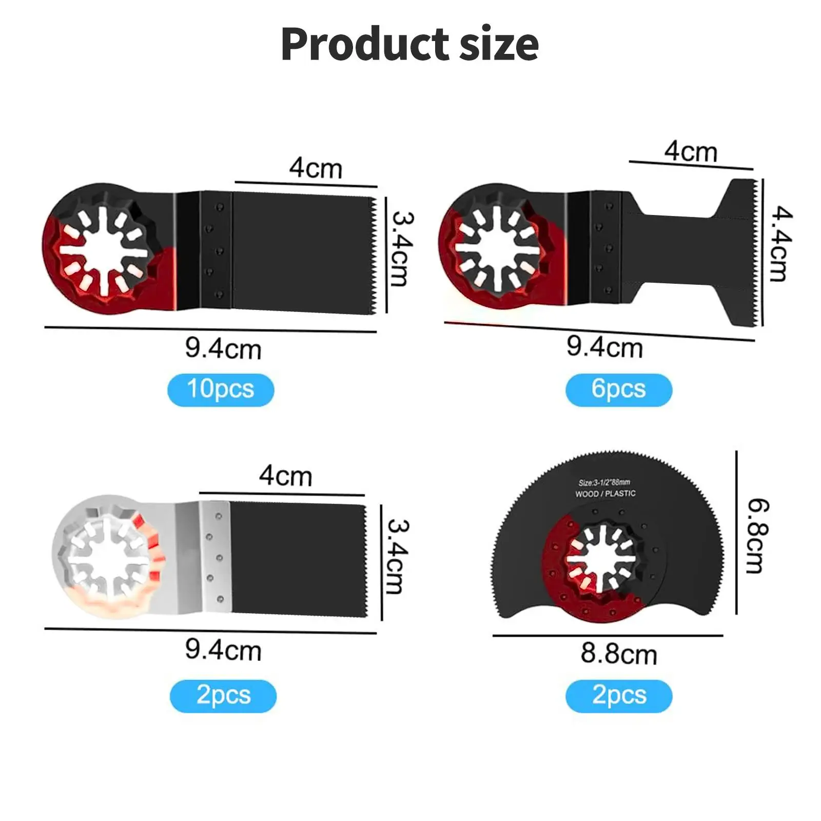 Oscillating Blades,20pcs Vibration Saw Blades Multitool Blades Set,like Starlock Saw Blades Fit New Bosch Fein