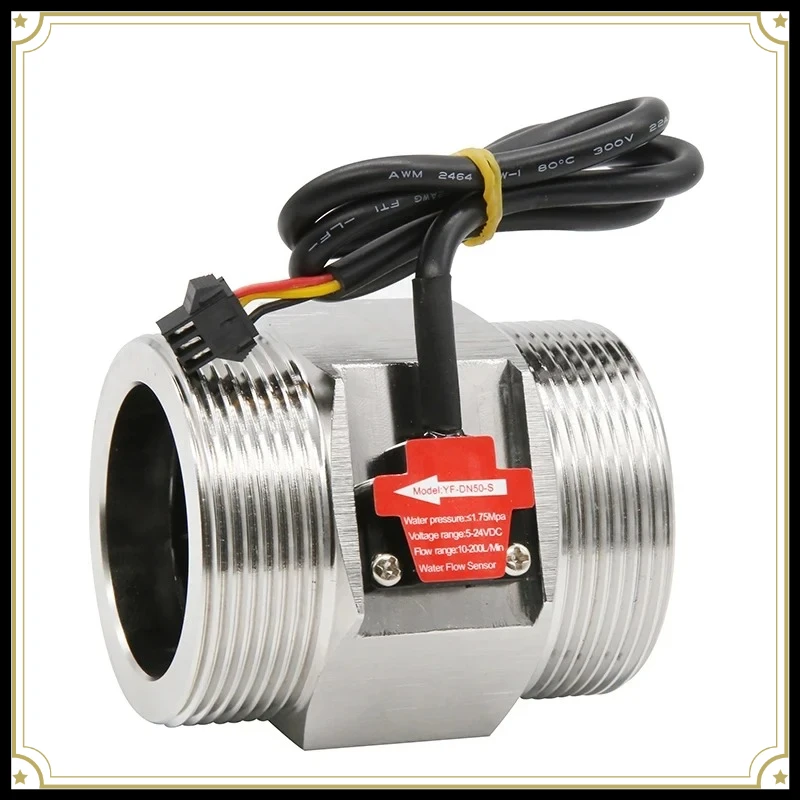 1 Inch Integrated Water Flow Sensor Measure Flow Rate Velocity Temperature Intelligent Liquid Flow Meter