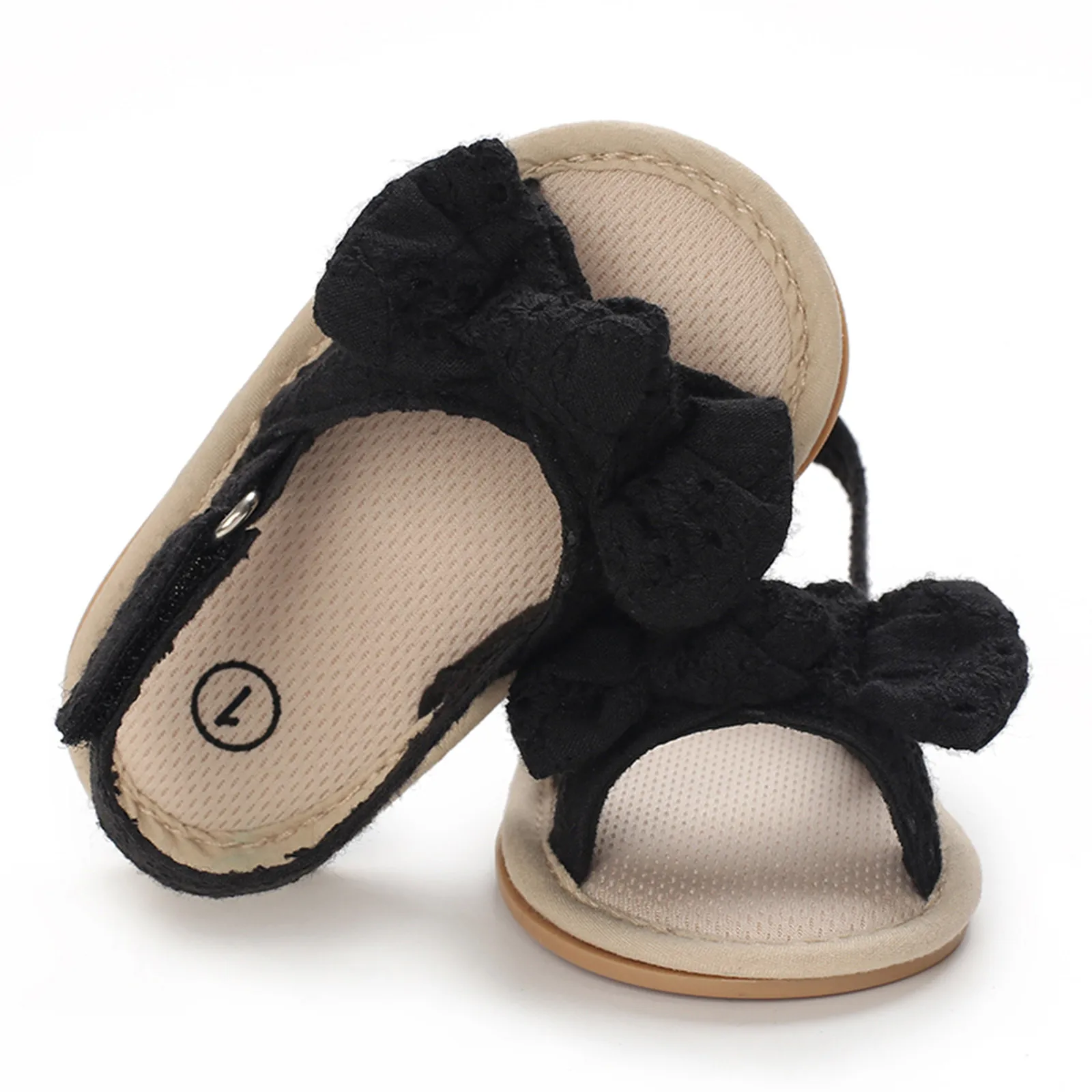 Sweety-sandalias de verano para niñas pequeñas, zapatos de princesa para primeros pasos, con lazo