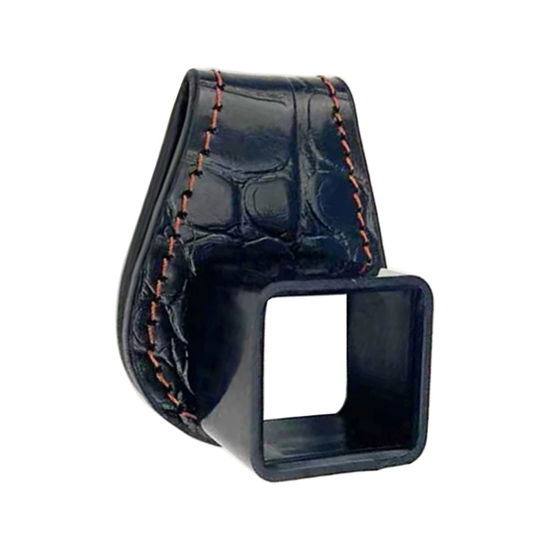 Leathers Billiard Chalk Holder Portable Fix Cue Chalk Bag with Belt Clip Billiard Pool Chalk Holder Delicate Stitching R66E