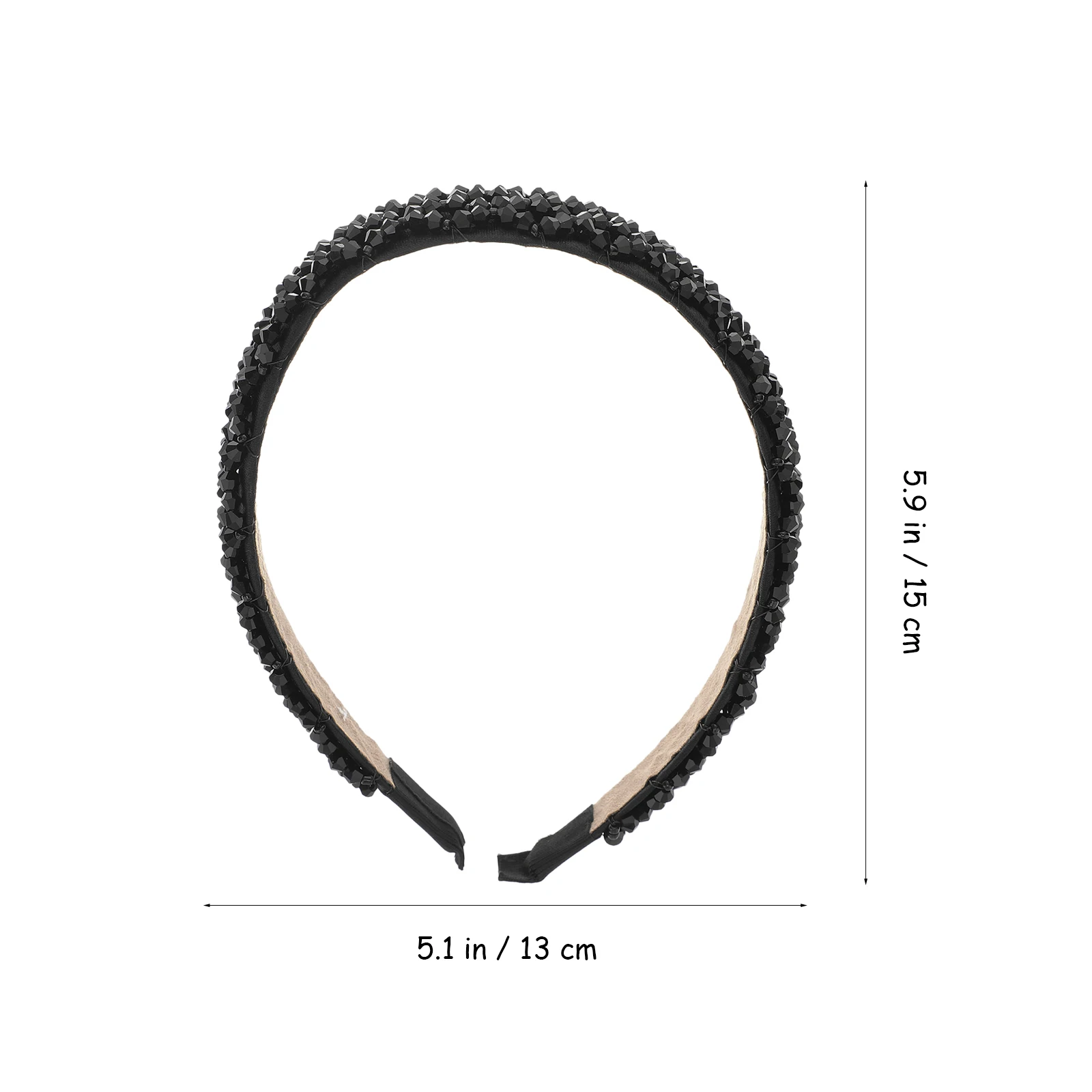 

1pc Elegant Crystal Headband For Women Girls Fashion Beaded Hair Hoop Green Bridal Party Wear Daily Stylish Accessories