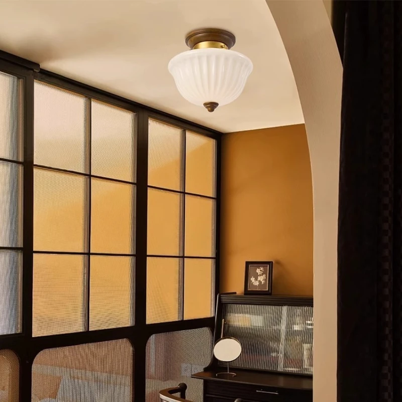 

French retro medieval entrance ceiling light balcony American style