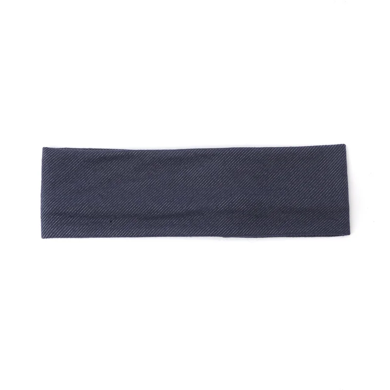 New Ribbed Cotton Denim Fabric Girls Hairband Hair Accessories Sweet Headband