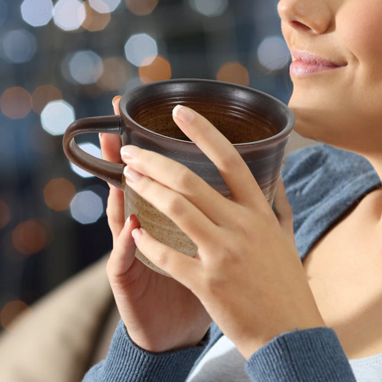 

Vintage Japanese Style Ceramic Coffee Mug Daily Use Breakfast Tea Cup Decorative Drinking Mug Vintage Tea Cups