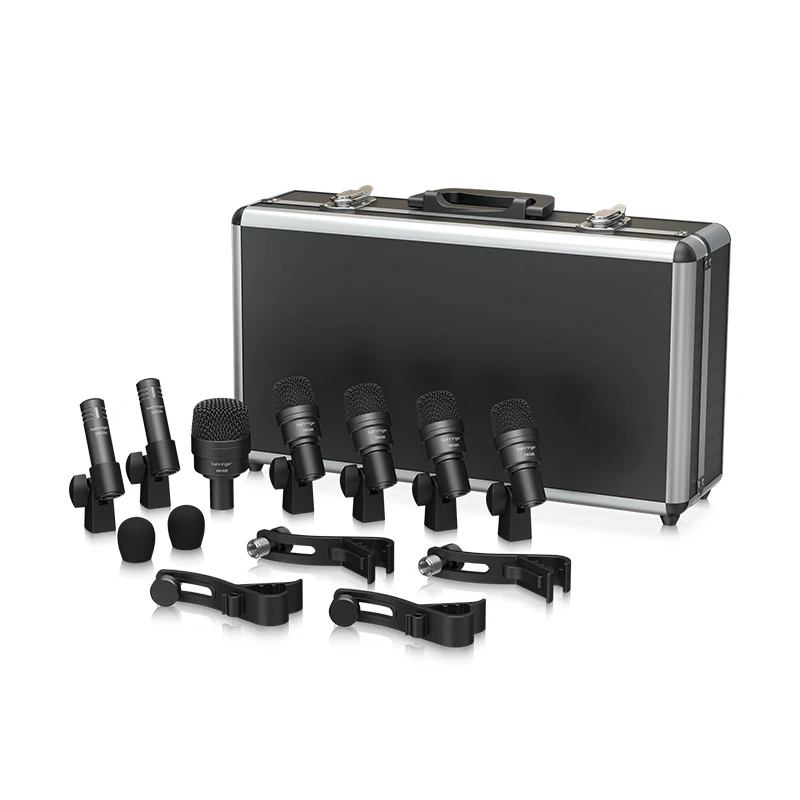 BC1500 Professional 7-piece Drum Instrument Set, Pickup Drum Microphone Recording