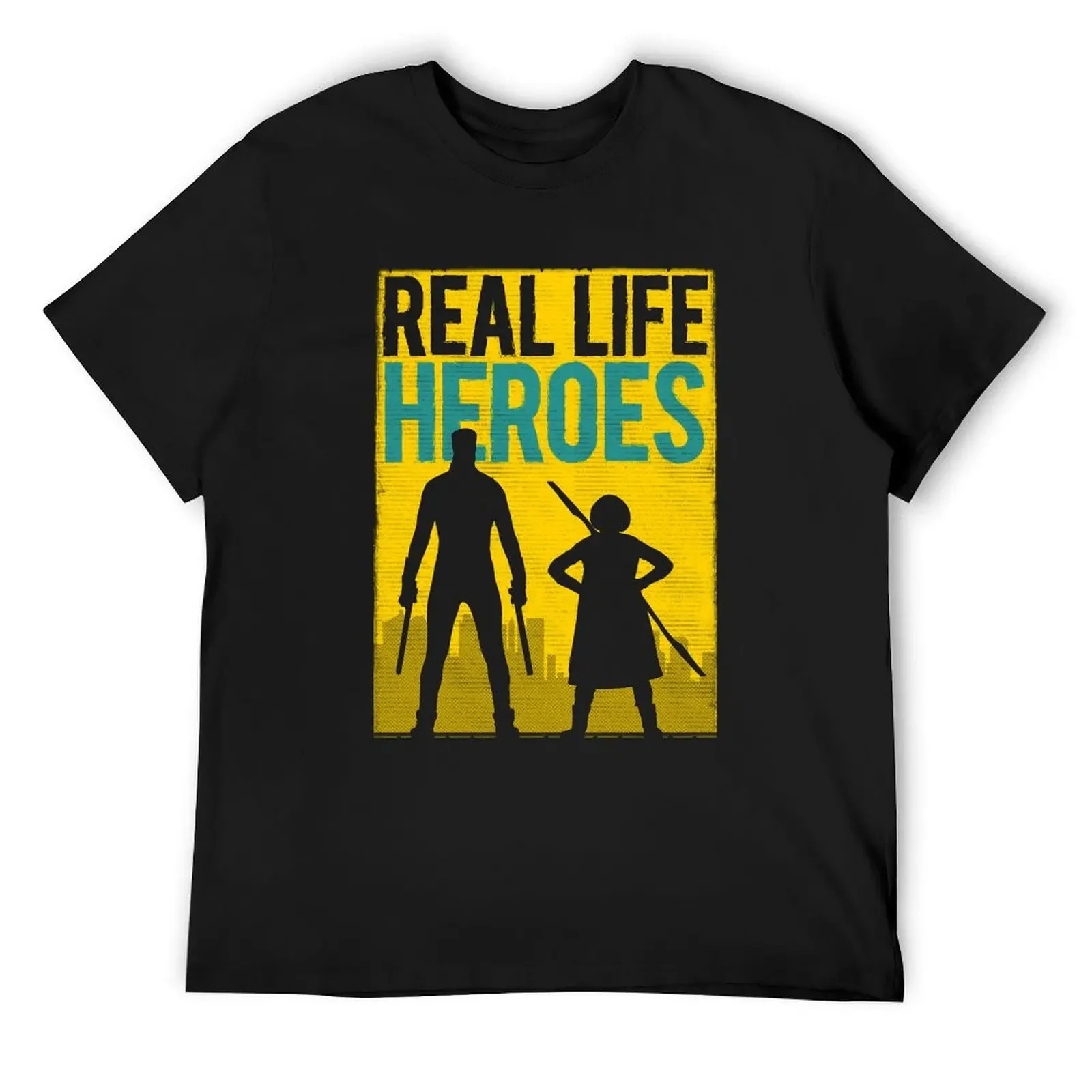 Real Life Heroes (V.1) T-Shirt boys animal print for a boy mens big and tall t shirts