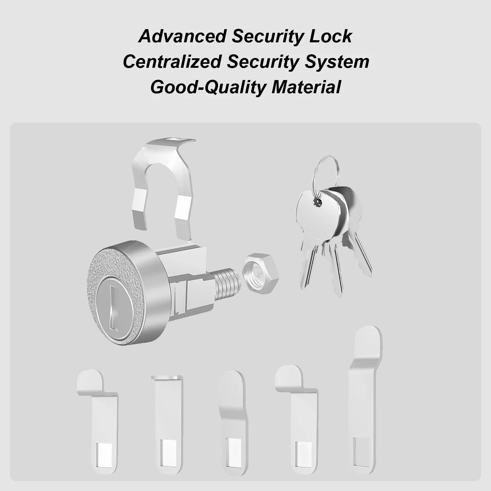 

Замок для почтового ящика, замки для шкафа из цинкового сплава с 3-мя ключами, предметы первой необходимости для дома, для балкона, дорожки, прихожей, патио, заднего двора, переднего крыльца