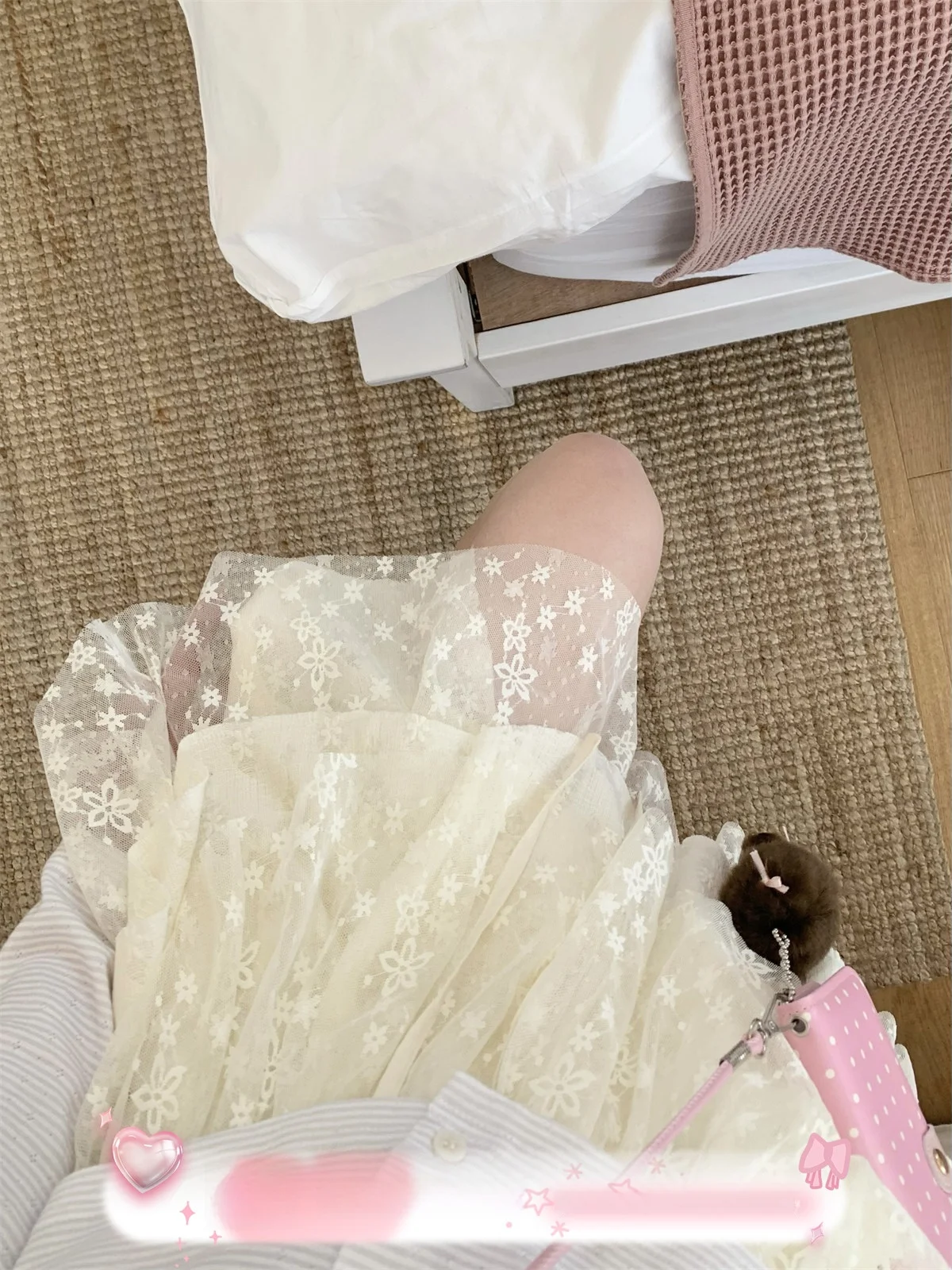 

TheDouerr Almond Layered Cake Skirt Versatile Beige Girl's Sweetness Half Skirt Cake Shape Asymmetrical mid Waist Design