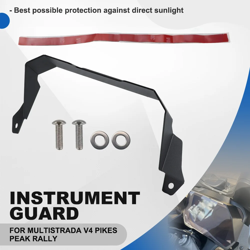 

For Ducati Multistrada V4 Pikes Peak Rally V4 S TFT Display Anti Theft Bracket Sun Visor Protection Dashboard Screen Protector