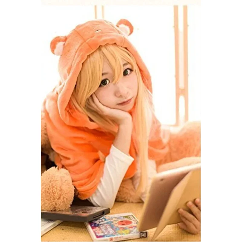 160cm * 110cm Himouto Umaru-chan Cloak Anime Umaru chan Doma Umaru Cosplay Cloak Costume Flannel Cloak Blanket Hoodie Dropshippi