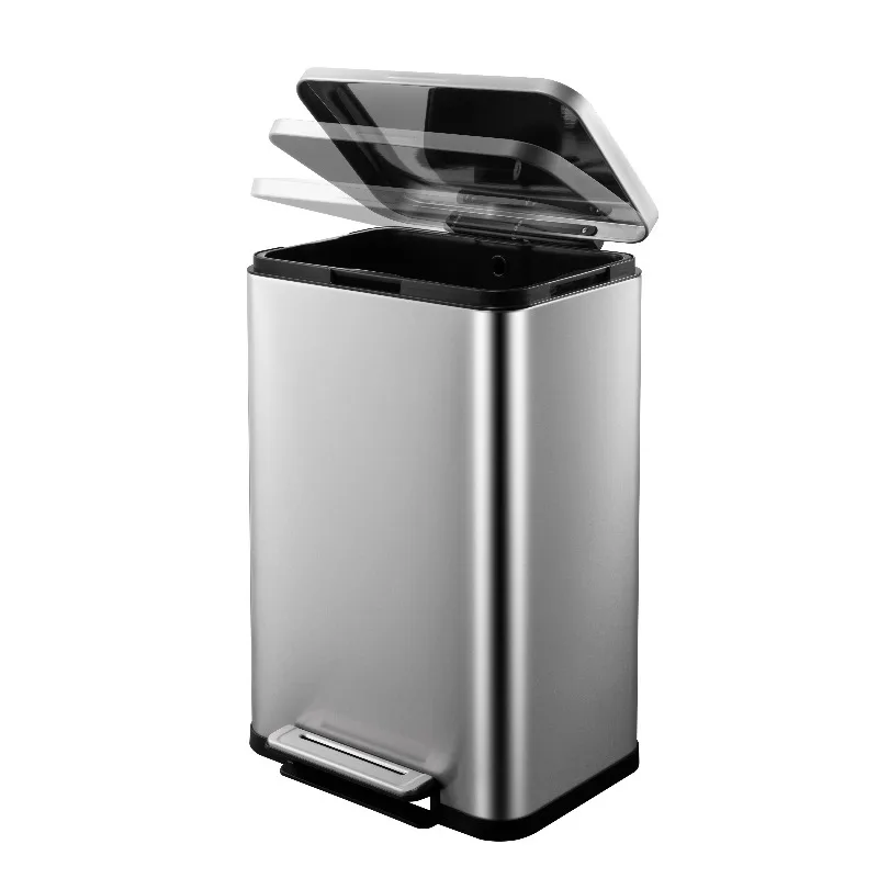 

OEM/ODM Home Kitchen Waste Bin 50L Rubbish Bin Large Capacity Trash Can for Office Building