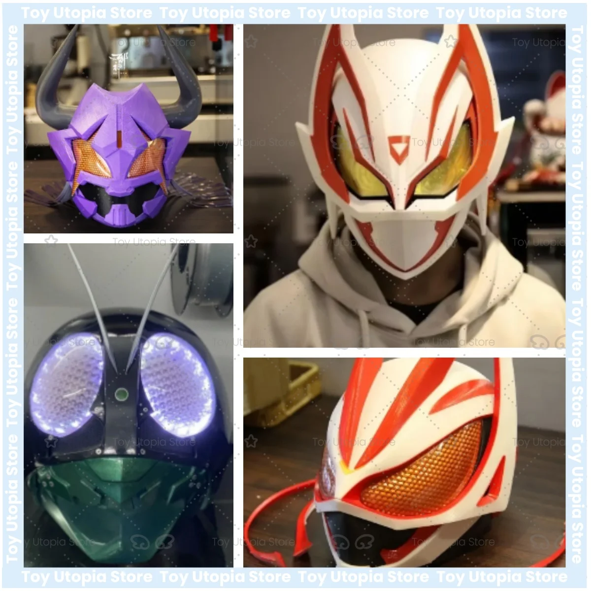 

Anime Cosplay Shin Kamen Rider Luz Led Máscara De Rol De Halloween Casco Para Hombres Adultos Juegan Máscaras Máscara Mascarada