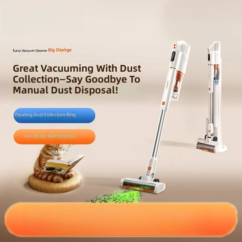 Cordless Vacuum Cleaner, Self-Emptying, Green Light, Handheld, Home Use, 2403 Model, Dust Extraction System