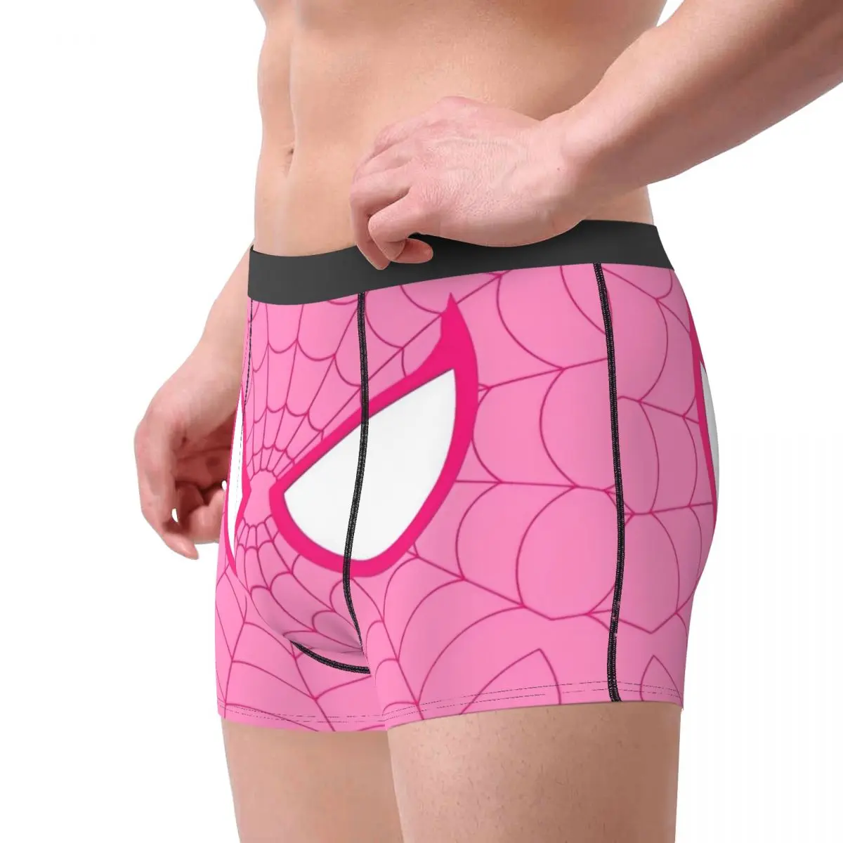 Marvel Underwear Spiderman Males Panties Printing Comfortable Boxer Shorts Trenky Boxer Brief Plus Size