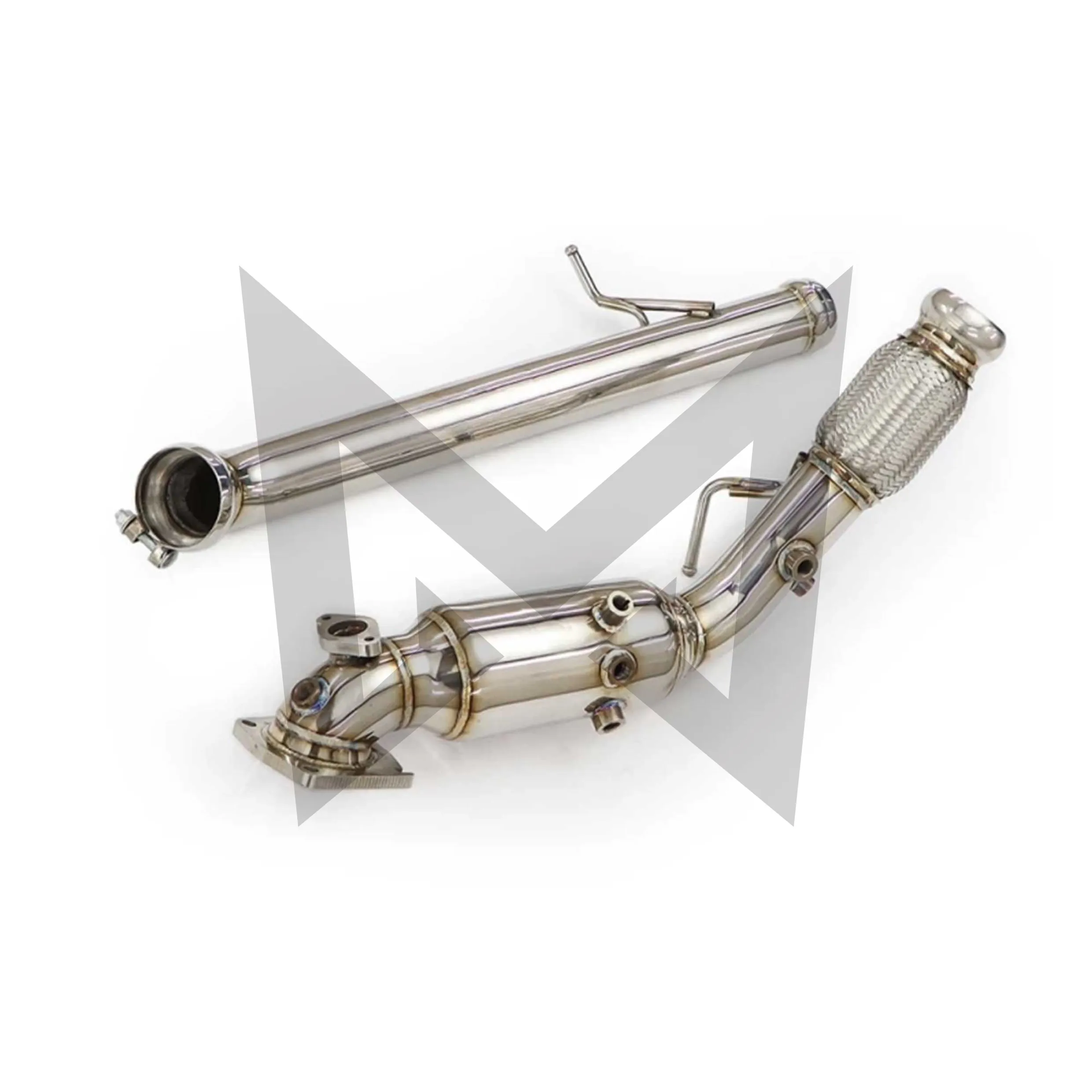 MANX Car Exhaust system for Jeep WRANGLER Catalyzed Downpipe Catless Downpipe Stainless steels Performance exhaust pipe