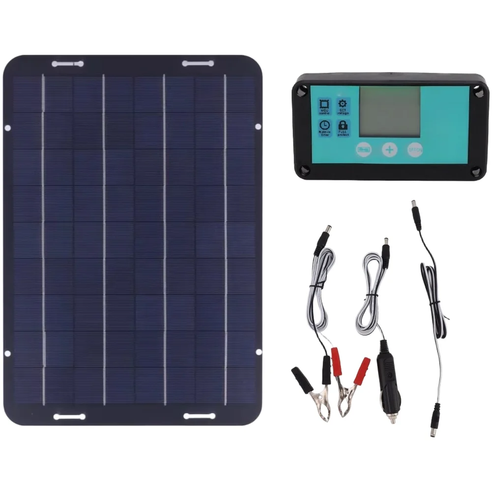 For Outdoor Travel 60W Solar Panel Blue USB-PD Compatible 21.6V Open Circuit Voltage 0.55A Short Circuit Current
