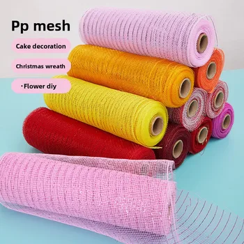 Gold Thread Deco Mesh Ribbon 1