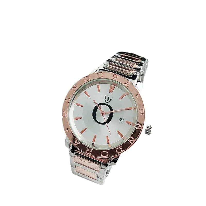 Geneva-reloj de cuarzo dorado para mujer, accesorio de marca de lujo, informal, a la moda, novedad, 2024