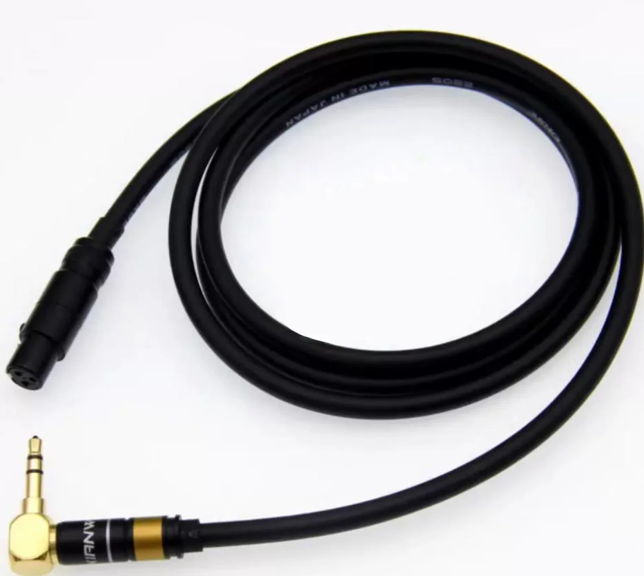 HIFI 3.5mm/6.5mm 6.35mm Male To Mini XLR 3pin Canare Cord For AKG Q701/K702/K712PRO/K271DT1770/K240s Headphone Adapter Connector