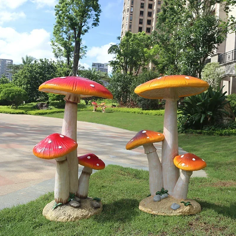 Outdoor Garden Landscape Mushroom Kindergarten Cartoon Sculpture Park