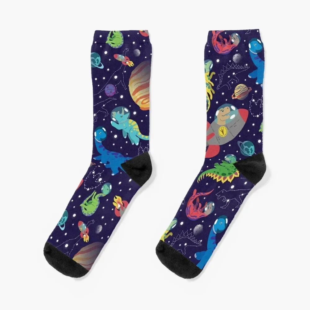 

Space Dinosaurs & Constellations Socks professional running gym funny gift winter gifts Socks Female Men's