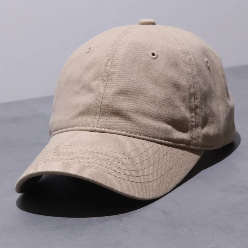 Unisex-Trucker-Mütze aus Baumwolle, solide, weiche, atmungsaktive Sonnenhüte, solide Baseballkappe für Herren, Sporthut, Snapback-Mütze, Golf – Detail 13
