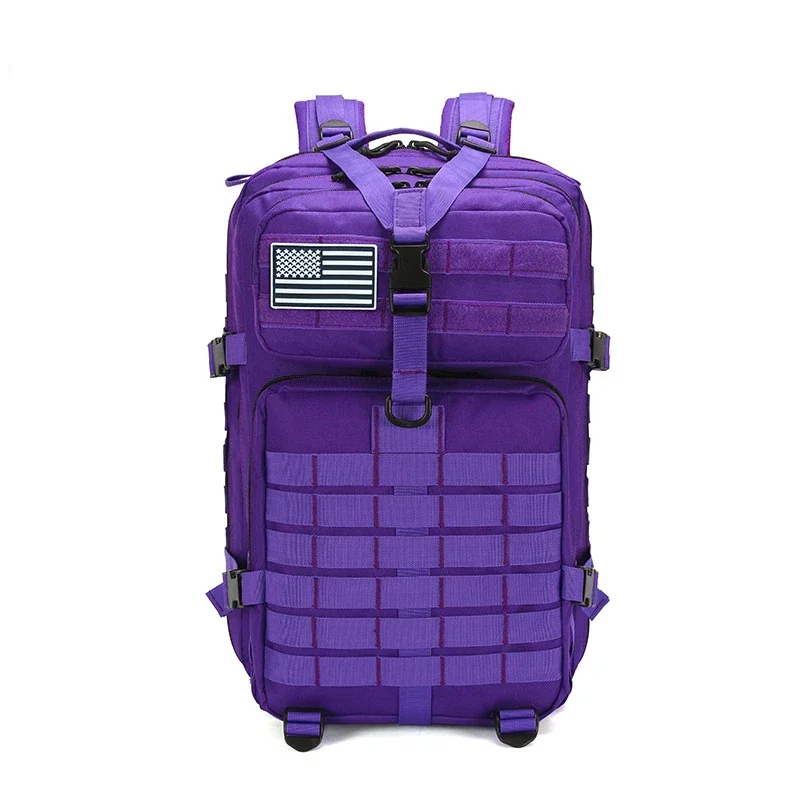 Factory 45L tactical hiking mountaineering rucksack bag new design purple colour tactical backpack