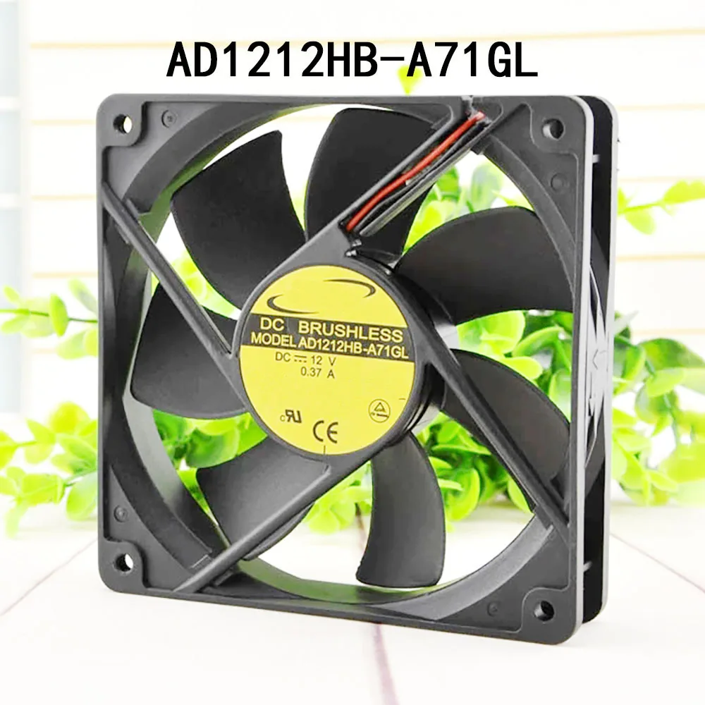 Industrial Server Cooling Fan 12VDC 0.37A AD1212HB-A71GL 120*120*25MM Silent Cooling Fan