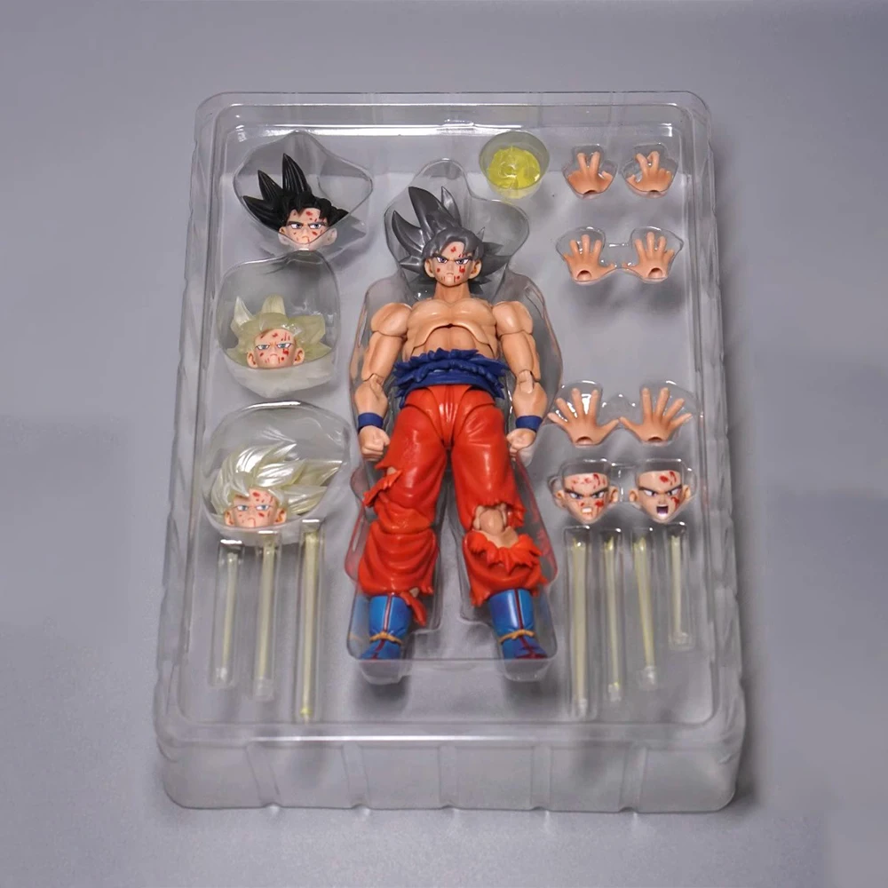 Foro nero Dragon Ball SHFiguarts SHF Ultra Instinct Son Goku Toyotarou Anime Action Figure Modello COLETTO BAMBOLA Giocattolo Regalo ORNAMENT