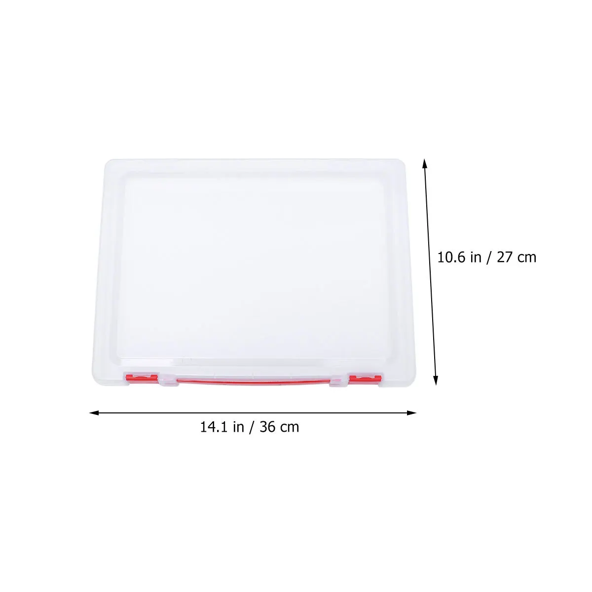 Transparent Storage Box Clear Plastic Document Paper Filing Case Stackable Organizer For Home Office Bedroom File Holder