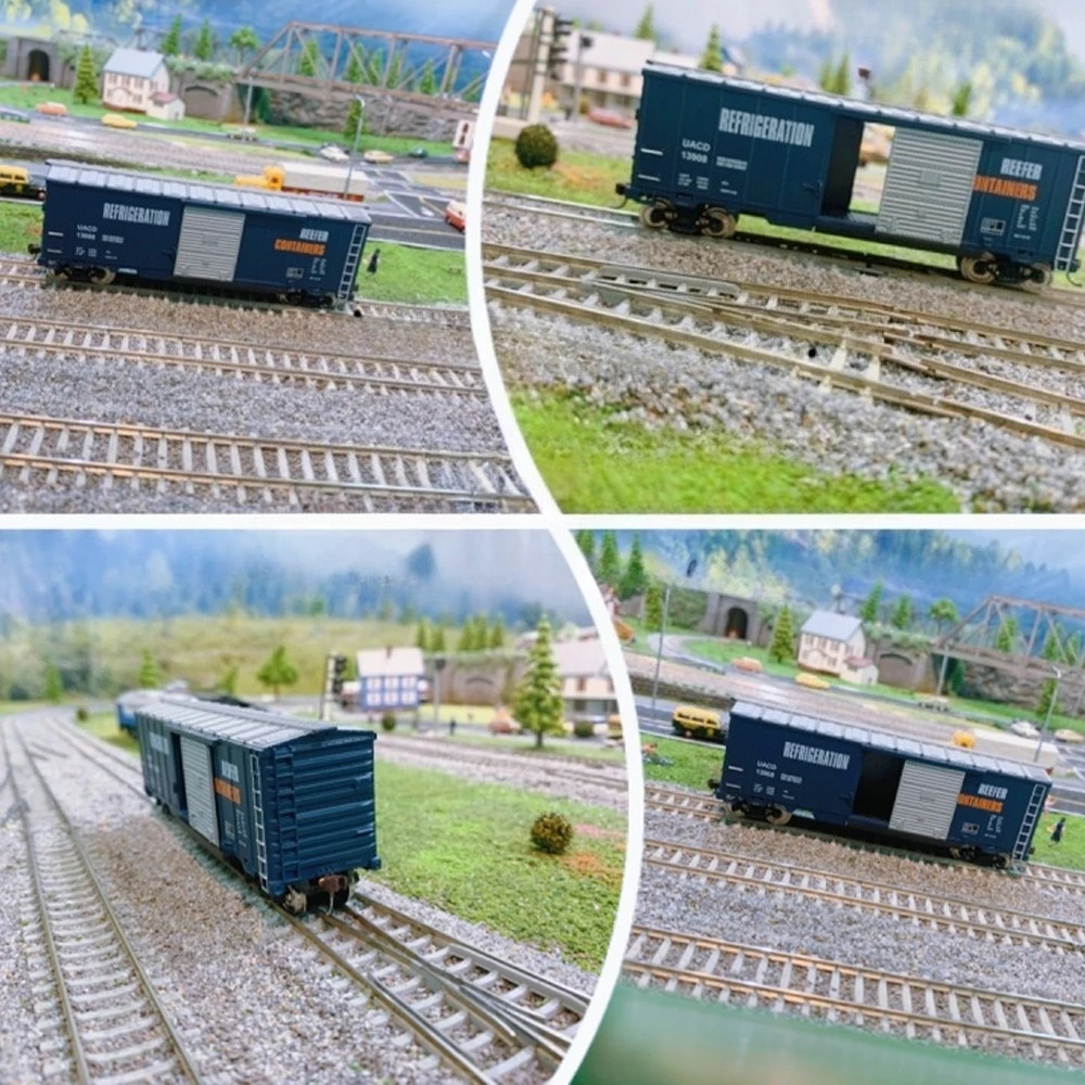 HO Scale 1/87 ของเล่นรถไฟ 95019 Cargo คอนเทนเนอร์ขนส่ง Flatbed Track ชุดรถไฟชุดบรรจุอย่างสวยงามของเล่นเด็กของขวัญ