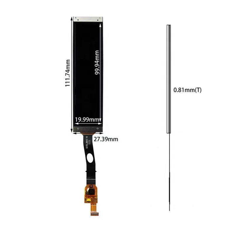 New Product 4.01 Inch Flexible Amoled Screens 960x162 MIPI Interface 4
