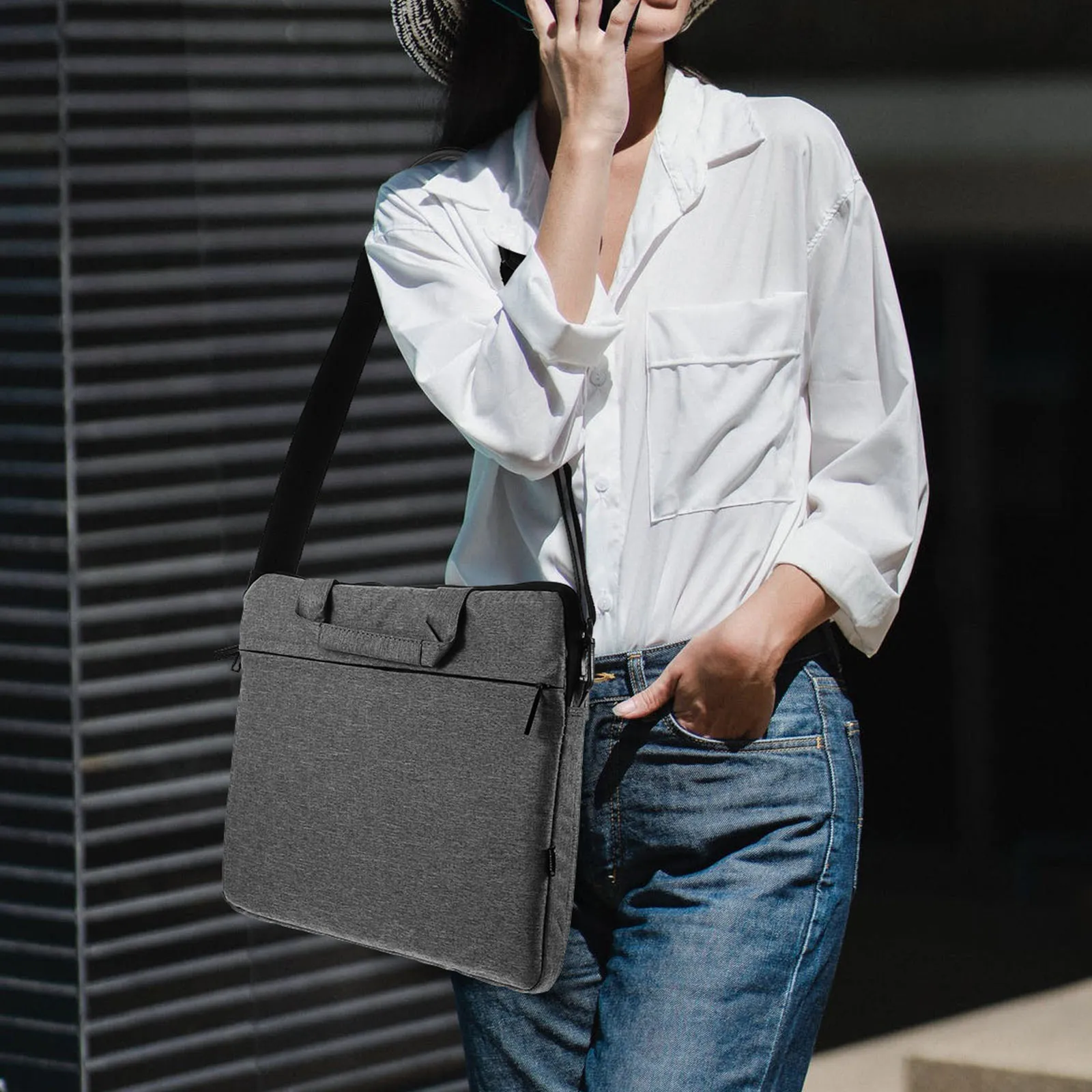 

Adjustable Wide Nylon Laptop Bag Shoulder Strap with Padded Shoulder Pad for Crossbody Messenger Tote Duffle Briefcase Luggage