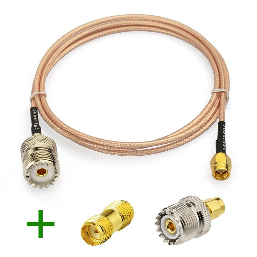 SMA-Female To Female Adapter /SMA Male To SO239 (UHF Female) Straight-through Adapter For Baofeng Walkies-Talkie Antenna